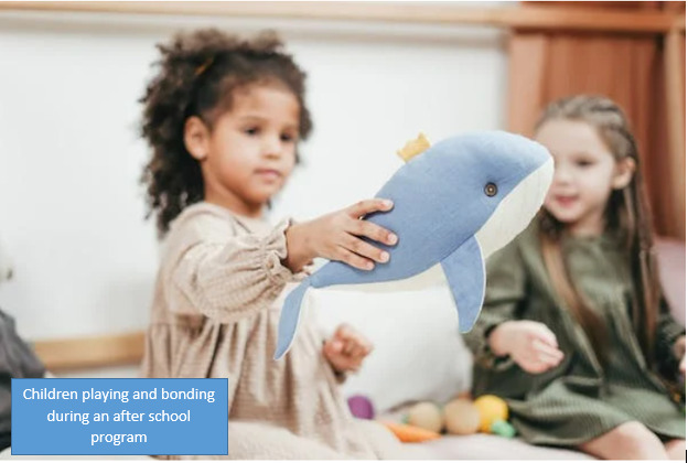 Children playing and bonding during an after school program